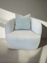 Load image into Gallery viewer, 20x20 Textured Woven Pillow- Soft Pale Aqua