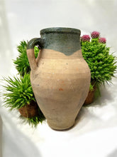 Load image into Gallery viewer, #2 Vintage Turkish Clay Jug with Green Glazed Rim