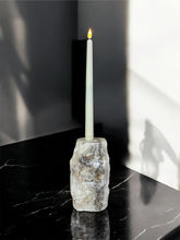 Load image into Gallery viewer, Chiseled Onyx Candle Holder