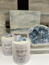 Load image into Gallery viewer, The Aurah Terrace Candle – Blue Calcite | 8oz