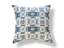 Load image into Gallery viewer, Linen Printed Pillow - Slate Blue