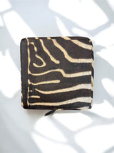 Load image into Gallery viewer, Zebra hide ottoman