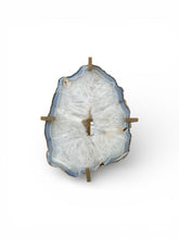 Load image into Gallery viewer, Natural Agate Side Table with Solid Brass Base – One of a Kind