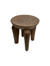 Load image into Gallery viewer, African Vintage Stool – Rounded Top with Sculptural Legs