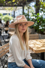 Load image into Gallery viewer, Handcrafted Blush Sand Fedora