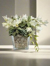 Load image into Gallery viewer, Geode Silk Flower Arrangement