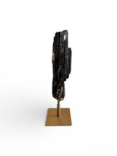Load image into Gallery viewer, Black Tourmaline Sculpture on Stand