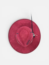 Load image into Gallery viewer, Handcrafted Crimson Artisan Fedora