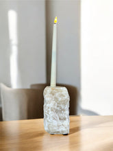 Load image into Gallery viewer, Chiseled Onyx Candle Holder