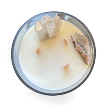 Load image into Gallery viewer, Haus Signature Caribbean Teakwood Crystal Candle – Quartz & Agate