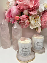 Load image into Gallery viewer, The Aurah Terrace Candle – Rose Quartz | 8oz