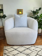 Load image into Gallery viewer, Textured Light Blue Accent Pillow