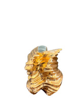 Load image into Gallery viewer, Modern 24K Gold Porcelain Vase | Sculptural Luxury Statement Piece