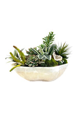 Load image into Gallery viewer, Onyx Bowl with Succulents arrangement