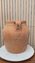 Load and play video in Gallery viewer, Vintage Turkish Clay Pottery Vessel # 8
