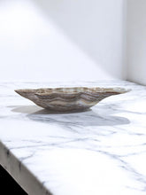 Load image into Gallery viewer, Hand-Carved Onyx Bowl — Cream, Camel &amp; Warm Earth Tones
