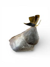 Load image into Gallery viewer, Tiger Eye Butterfly on Smoky Quartz
