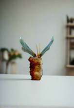 Load image into Gallery viewer, Citrine + Blue Onyx Butterfly

