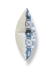 Load image into Gallery viewer, Linen Printed Pillow - Slate Blue
