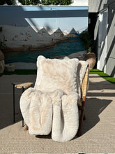 Load image into Gallery viewer, French Faux Fur Pillow – Cream | 22x22
