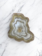 Load image into Gallery viewer, Hand-Carved Onyx Bowl — Olive Green, Cream &amp; Stone Veining
