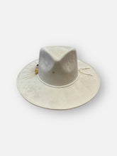 Load image into Gallery viewer, Handcrafted Ivory Crystal Fedora
