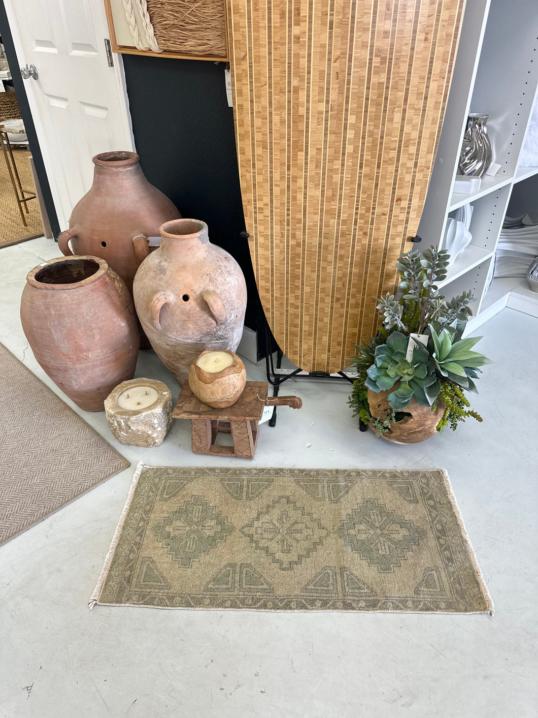 Vintage Turkish Rug – Sage Whispers