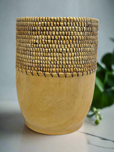Load image into Gallery viewer, Copabu Basket Vessel – Handmade in Rwanda
