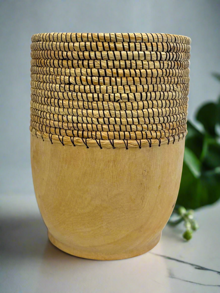 Copabu Basket Vessel – Handmade in Rwanda
