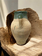 Load image into Gallery viewer, #2 Vintage Turkish Clay Jug with Green Glazed Rim

