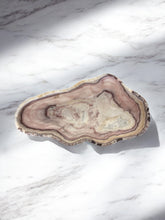 Load image into Gallery viewer, Hand-Carved Onyx Bowl — Blush &amp; Burgundy Veining
