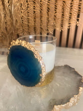 Load image into Gallery viewer, Agate &amp; Brass Candle Holder
