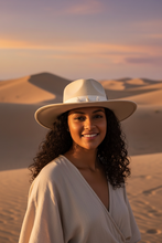 Load image into Gallery viewer, Handcrafted Light Sand Sunmark Fedora
