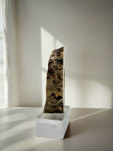Load image into Gallery viewer, Citrine Crystal Slice on Lucite Base – Exposed Points

