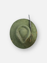 Load image into Gallery viewer, Handcrafted Olive Crystal Fedora
