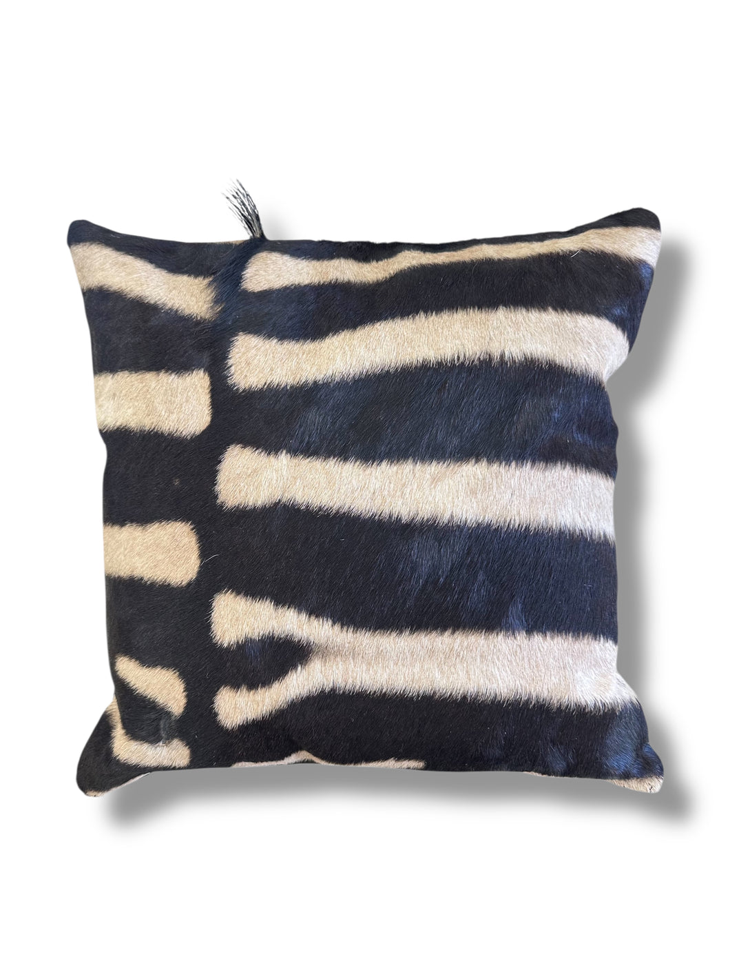 Sustainable Zebra Hide Accent Pillow #1