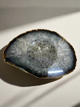 Load image into Gallery viewer, Small Agate Bowl with Gold Detail
