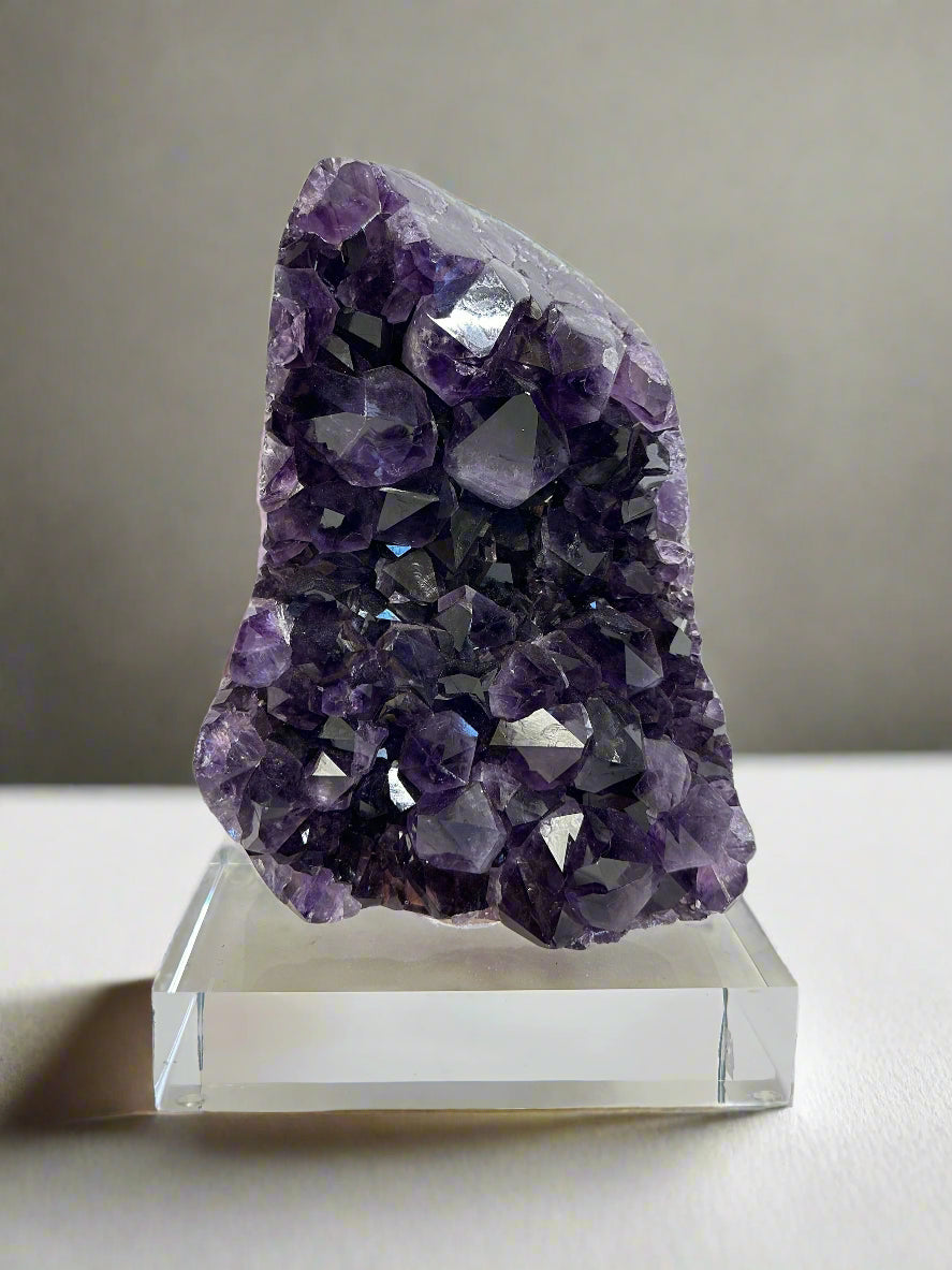 Amethyst on Acrylic Stand