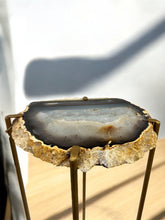 Load image into Gallery viewer, High-Contrast Agate Accent Table with Deep Earth Tones
