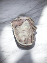 Load image into Gallery viewer, Hand-Carved Onyx Bowl — Blush &amp; Burgundy Veining
