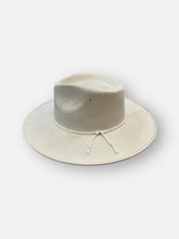 Load image into Gallery viewer, Handcrafted Ivory Crystal Fedora
