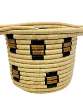 Load image into Gallery viewer, Handwoven African Basket with Subtle Leopard-Inspired Pattern
