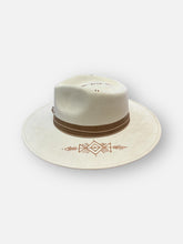 Load image into Gallery viewer, Handcrafted Ivory Feather Fedora
