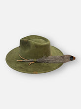 Load image into Gallery viewer, Handcrafted Olive Crystal Fedora
