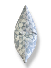 Load image into Gallery viewer, 20x20 Geometric Printed Pillow- Slate Blue &amp; Cream
