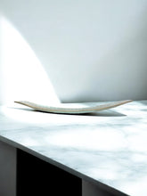 Load image into Gallery viewer, Handblown Iridescent Glass Centerpiece with Gold-Leaf Trim
