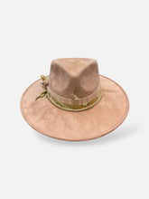 Load image into Gallery viewer, Handcrafted Blush Sand Fedora
