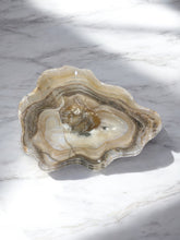 Load image into Gallery viewer, Hand-Carved Onyx Bowl — Cream, Taupe &amp; Earthstone Layers
