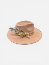 Load image into Gallery viewer, Handcrafted Blush Sand Fedora

