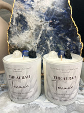 Load image into Gallery viewer, The Aurah Terrace Candle – Blue Sage &amp; Sandalwood | 8oz
